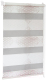 Рулонная штора Delfa Сантайм День Ночь Бола СРШ-01МК 42011 (68x160, белый/розовый) - 