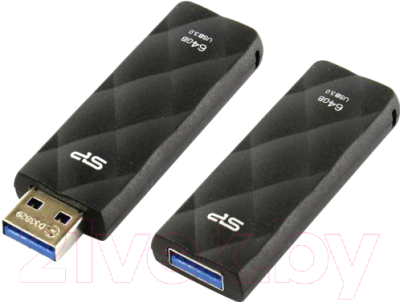 Usb flash накопитель Silicon Power Blaze B20 Black 64GB (SP064GBUF3B20V1K)