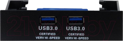 Передняя панель для системного блока Inter-Tech 3.5" 2xUSB3.0 + 1x2.5" HDD