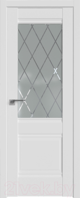 Дверь межкомнатная ProfilDoors Классика 2U 60x200 (аляска/ромб)