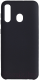 Чехол-накладка Volare Rosso Suede для Galaxy A30 2019 (черный) - 