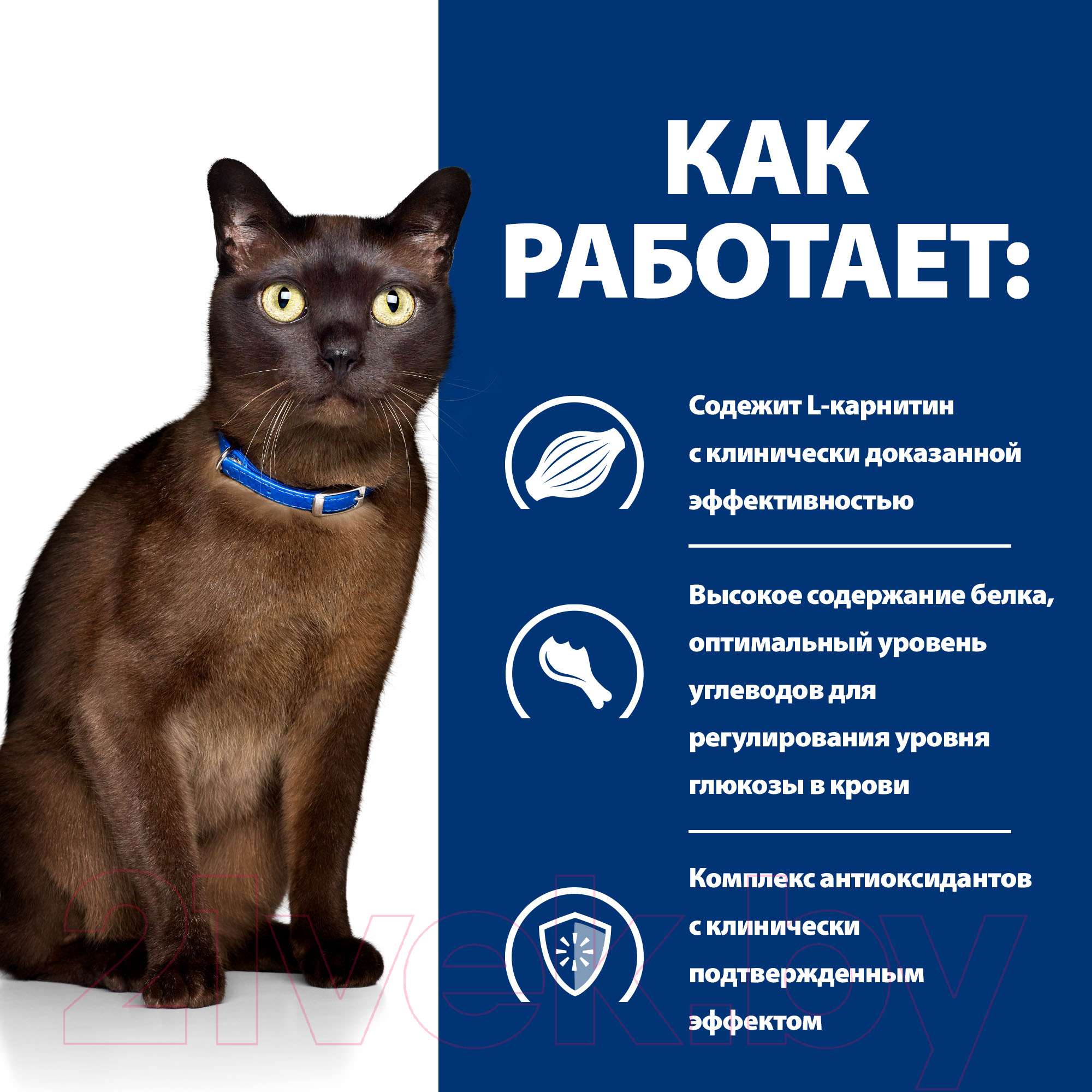 Сухой корм для кошек Hill's Prescription Diet Diabetes/Weight Management m/d