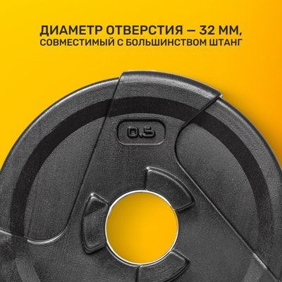 Диск для штанги Sundays Fitness IR91041 (0.5кг)