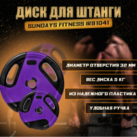 Диск для штанги Sundays Fitness IR91041 (5кг) - 