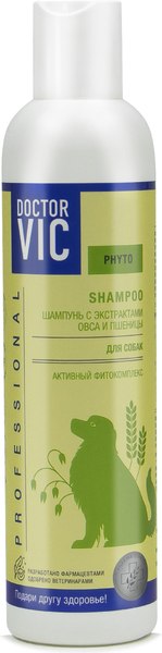Шампунь для животных Doctor VIC С экстрактами овса и пшеницы (250мл)