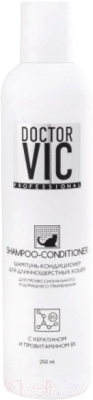 Шампунь для животных Doctor VIC С кератином и провитамином В5 для длинношерстных кошек (250мл)