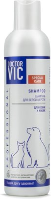 Шампунь для животных Doctor VIC Для белой шерсти собак и кошек (250мл) - 