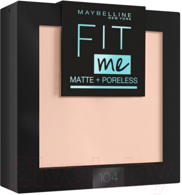 Пудра компактная Maybelline New York Fit Me 104 (светло-бежевый)
