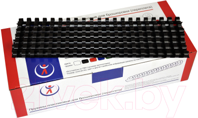 Изображение товара Пружины для переплета РеалИст Пластик 6мм (черный)