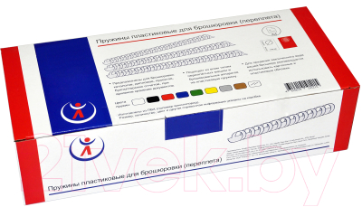 Изображение товара Пружины для переплета РеалИст Пластик 6мм (черный)