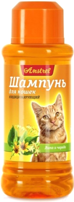Шампунь для животных Amstrel Кондиционирующий с липой и чередой для кошек (320мл)