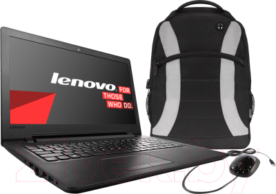 Ноутбук Lenovo IdeaPad 110-15IBR (80T700B9AK) + мышь M105+ рюкзак Everest 26066