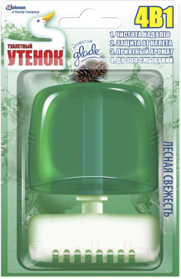 Чистящее средство для унитаза Туалетный утенок Лесная свежесть (55мл)