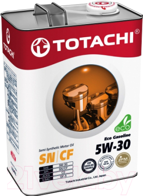 

Моторное масло Totachi, Eco Gasoline Semi-Synthetic 5W30 SN/CF / 4589904934865