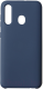 Чехол-накладка Volare Rosso Suede для Galaxy A20 2019 (синий) - 