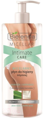Гель для интимной гигиены Bielenda Мицеллярное ср-во для интимной гигиены алоэ+молочная кислота (300мл)