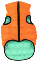 Куртка для животных AiryVest Lumi 2160 (S, оранжевый/салатовый) - 