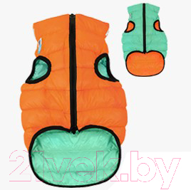 Куртка для животных AiryVest Lumi 2160 (S, оранжевый/салатовый)