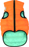 Куртка для животных AiryVest Lumi 2187 (S, оранжевый/салатовый) - 