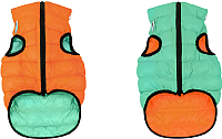Куртка для животных AiryVest Lumi 2112 (XS, оранжевый/салатовый) - 