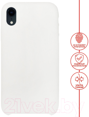 Чехол-накладка Volare Rosso Soft Suede для iPhone XR (белый)