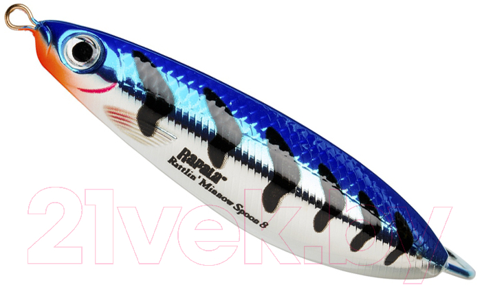 Блесна Rapala Rattlin Minnow Spoon / RMSR08-MBT