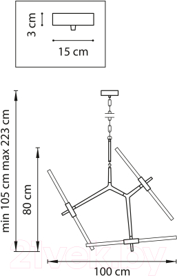 Люстра Lightstar Struttura 742063