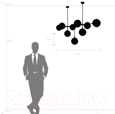 Люстра Lightstar Globo 813197