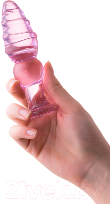 Пробка интимная Sexus Glass / 912230 (розовый)