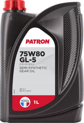 Трансмиссионное масло Patron Original GL5 75W80 (1л)