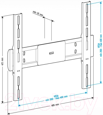 Кронштейн для телевизора Holder LCD-F4611-B (черный)