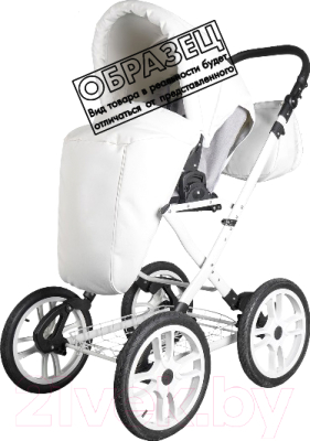 Детская универсальная коляска Ray Corsa Ecco Classic 2 в 1 (24/оранжевый/белый/кожа)