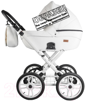 Детская универсальная коляска Ray Corsa Ecco Classic 2 в 1 (24/оранжевый/белый/кожа)