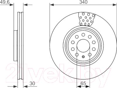 

Тормозной диск Bosch, 0986479734