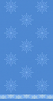 Полотенце Aquarelle Снежинки 50x90 (спокойно-синий) - 