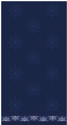 Полотенце Aquarelle Снежинки 50x90 (темно-синий)