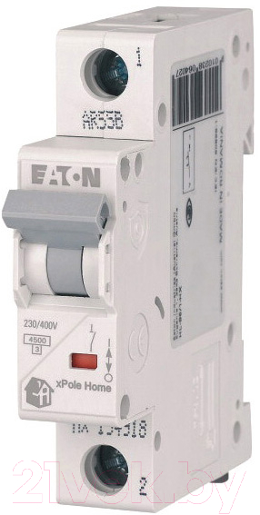 Выключатель автоматический Eaton HL-C10/1 1P 10A C 4.5кA 1M / 194729