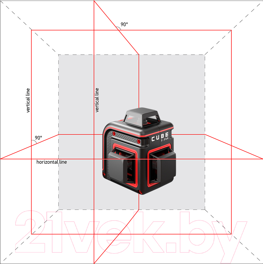 Лазерный нивелир ADA Instruments Cube 3-360 Professional Edition / A00572