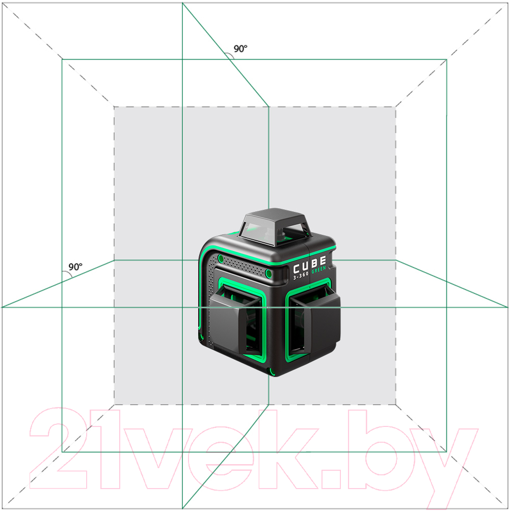 Лазерный нивелир ADA Instruments Cube 3-360 Green Professional Edition / A00573