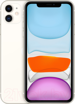 Смартфон Apple iPhone 11 256GB / MWM82 (белый)