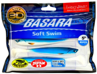 Мягкая приманка Lucky John Pro Series 3D Basara Soft Swim / 140404-PG12 (4шт) - 