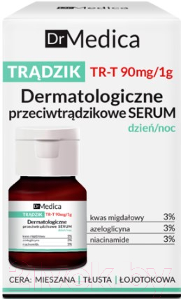 Сыворотка для лица Bielenda Dr Medica Acne дерматологическая день/ночь (30мл) — фото 2