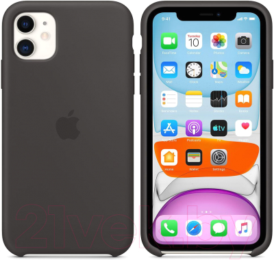 Чехол-накладка Apple Silicone Case для iPhone 11 Black / MWVU2