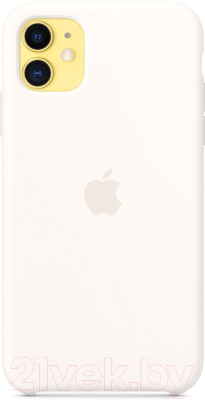 Чехол-накладка Apple Silicone Case для iPhone 11 White / MWVX2