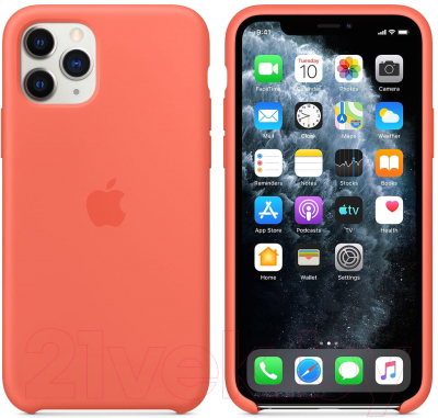 Чехол-накладка Apple Silicone Case для iPhone 11 Pro Clementine Orange / MWYQ2