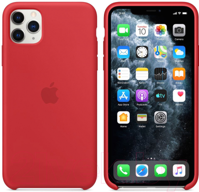 Чехол-накладка Apple Silicone Case для iPhone 11 Pro Max (PRODUCT)RED / MWYV2