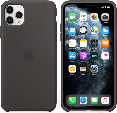 Чехол-накладка Apple Silicone Case для iPhone 11 Pro Max Black / MX002