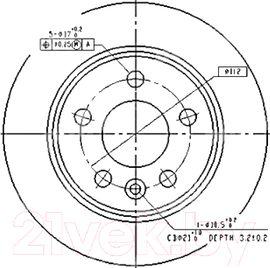 

Тормозной диск Patron, PBD2777