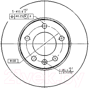 Тормозной диск Patron PBD2805