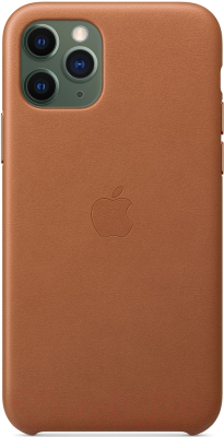 Чехол-накладка Apple Leather Case для iPhone 11 Pro Saddle Brown / MWYD2